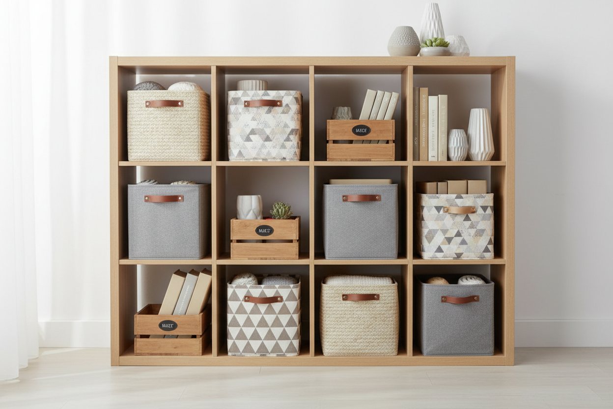 mit aufbewahrungs kisten 